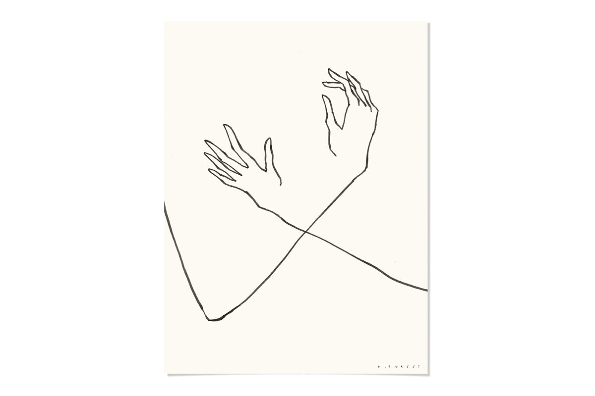 FredericForest_HandsDancing_Etude145_Original_Drawing_30x40cm