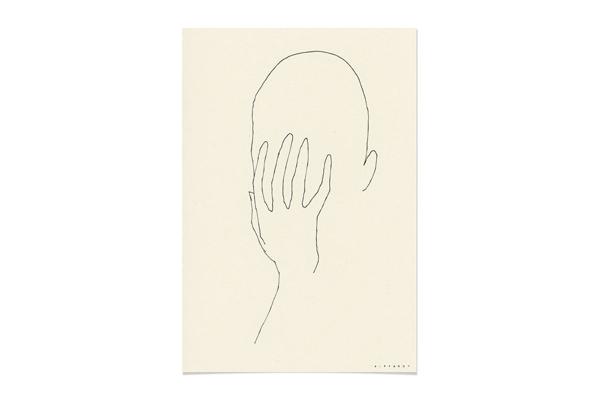 FredericForest_ManCrying_Etude1_OriginalDrawing_17x25cm