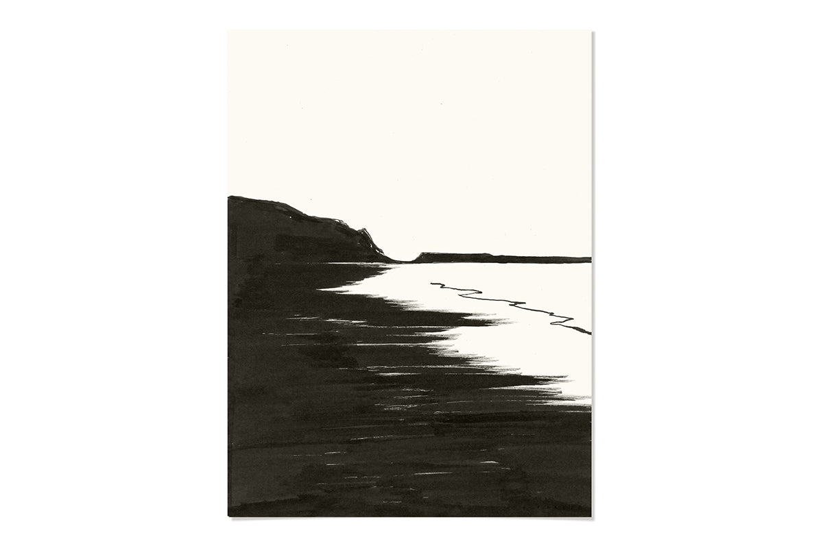 FredericForest_Nature_Beach_Etude4_Original_Drawing_30x40cm