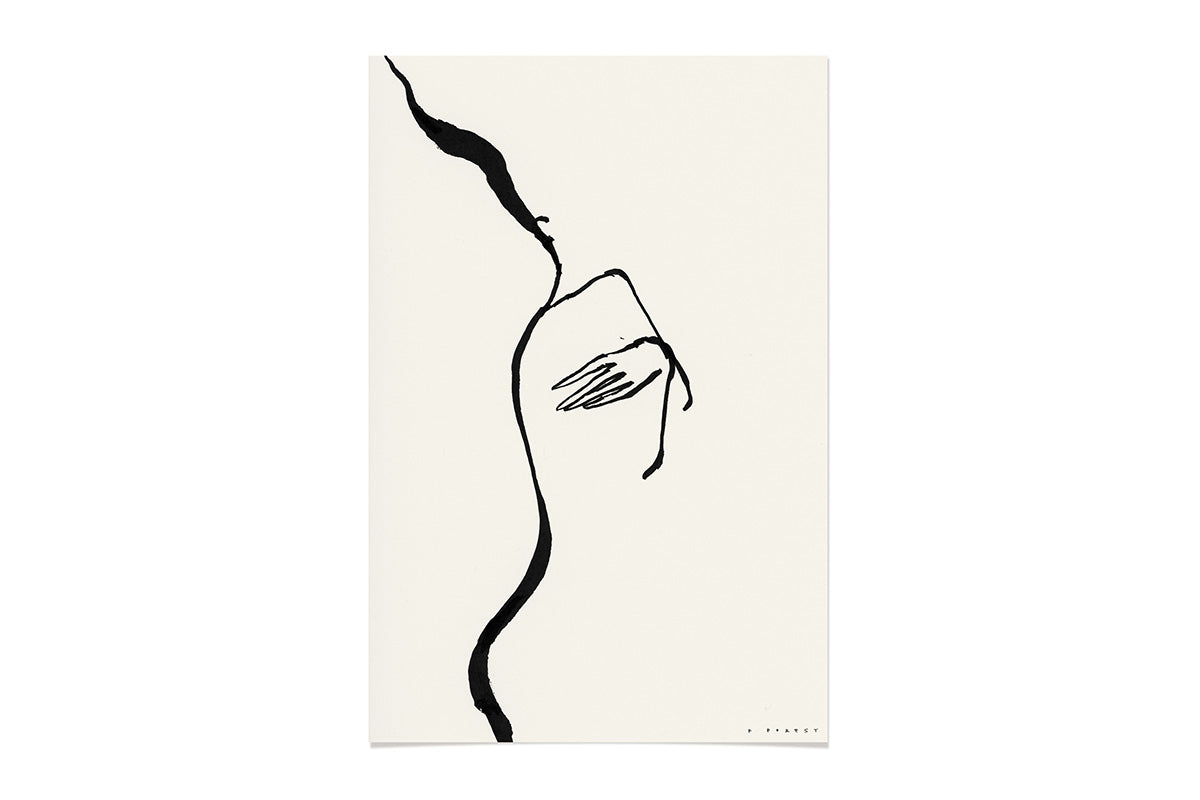 FredericForest_OriginalArtwork_Drawing_WomanDancing_Etude230_12x18cm