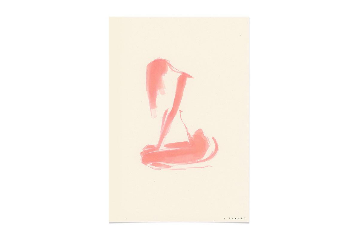FredericForest_Original_Artwork_17x25cm_WomanSitting_Etude606