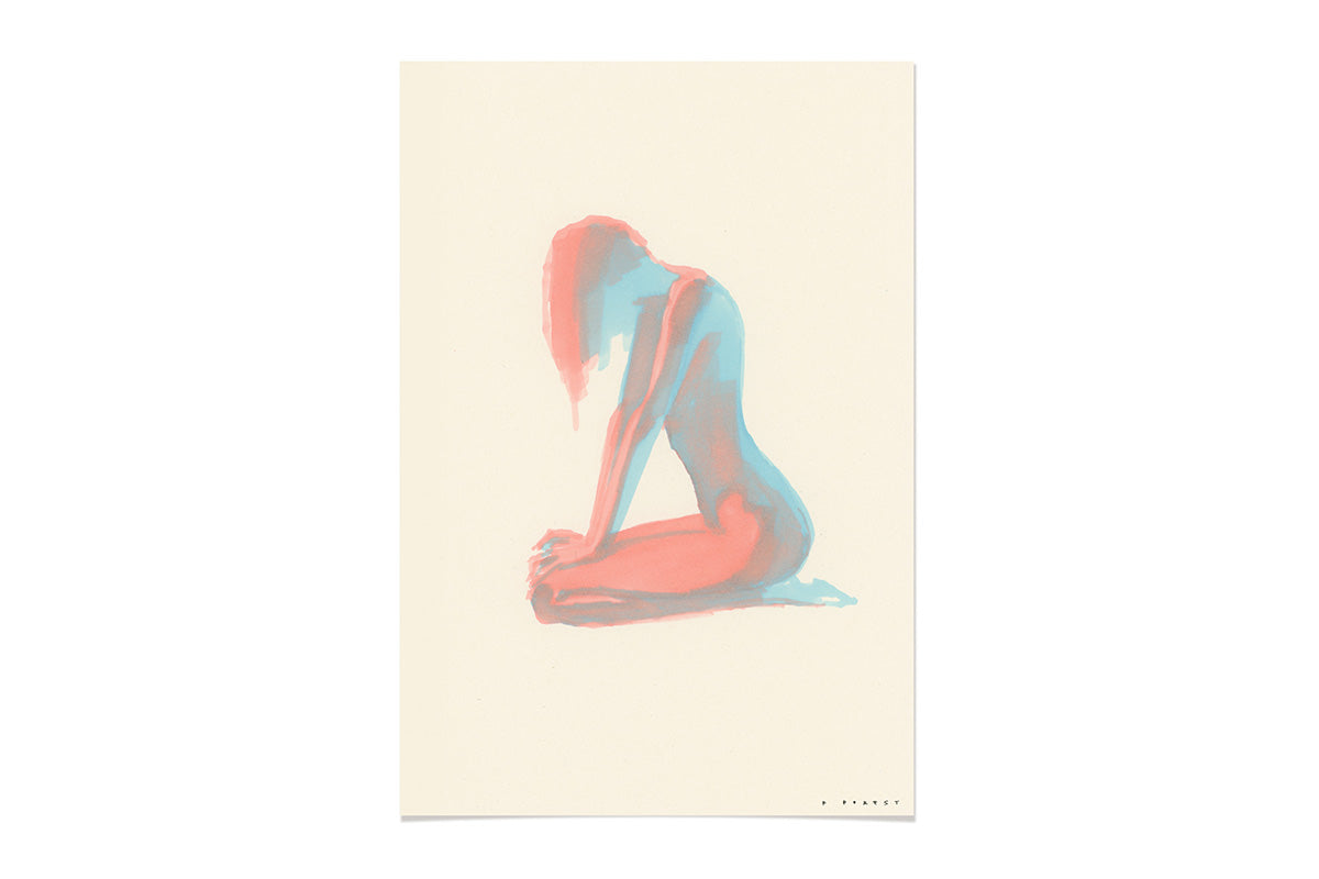 FredericForest_Original_Artwork_17x25cm_WomanSitting_Etude607