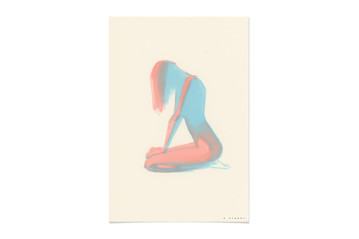 FredericForest_Original_Artwork_17x25cm_WomanSitting_Etude608