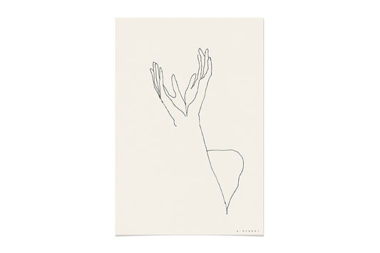 FredericForest_HandsDancing_Etude24_Original_Drawing_17x25cm