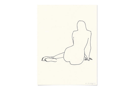 FredericForest_OriginalArtDrawing_50x65cm_WomanSitting_Etude573