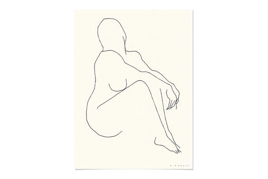 FredericForest_OriginalArtDrawing_50x65cm_WomanSitting_Etude576