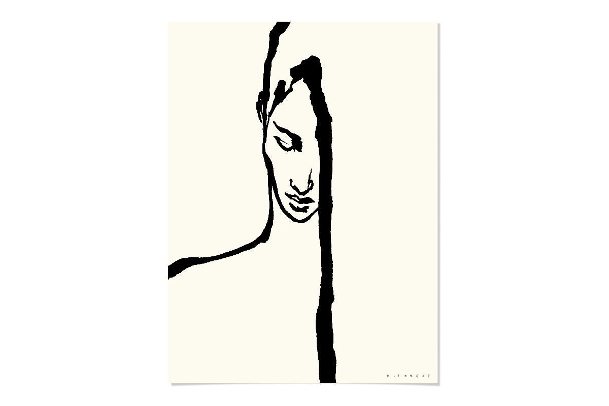 FredericForest_OriginalArt_30x40cm_Woman115