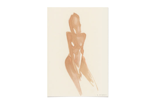 FredericForest_OriginalArtwork_Drawing_WomanStanding_Etude760_17x25cm