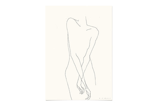 FredericForest_WomanDancing_Etude23_Original_Drawing_21x30cm