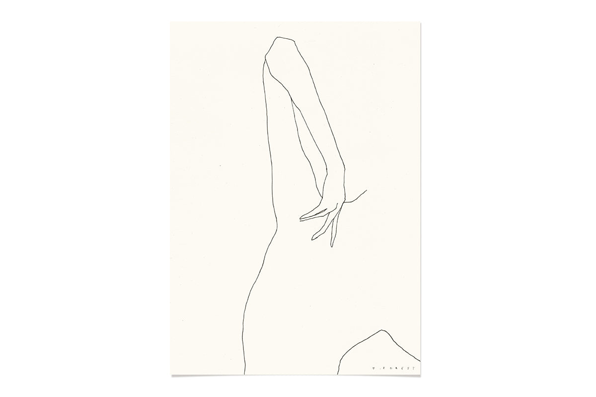 FredericForest_WomanDancing_Etude82_Original_Drawing_21x30cm