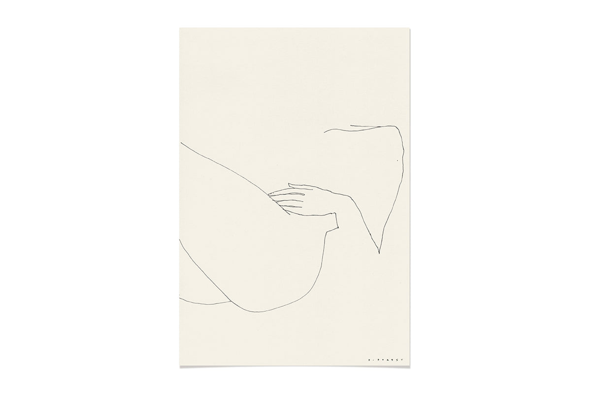 FredericForest_WomanResting _Etude69_Original_Drawing_17x25cm