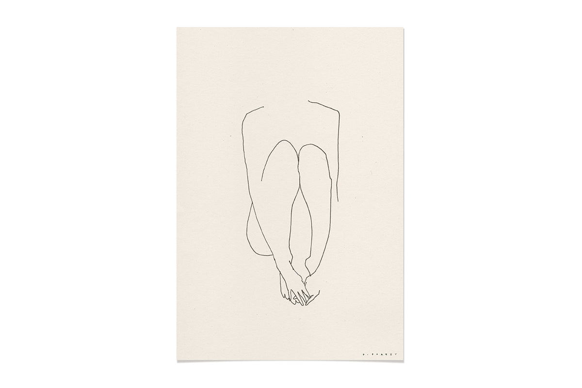 FredericForest_WomanSitting_Etude64_Original_Drawing_17x25cm