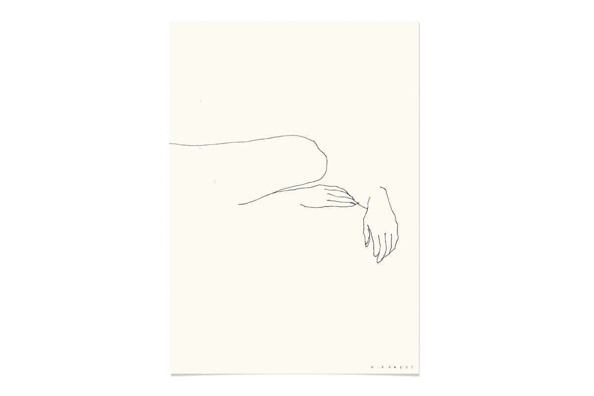 FredericForest_WomanSleeping_Etude7_Original_Drawing_21x30cm