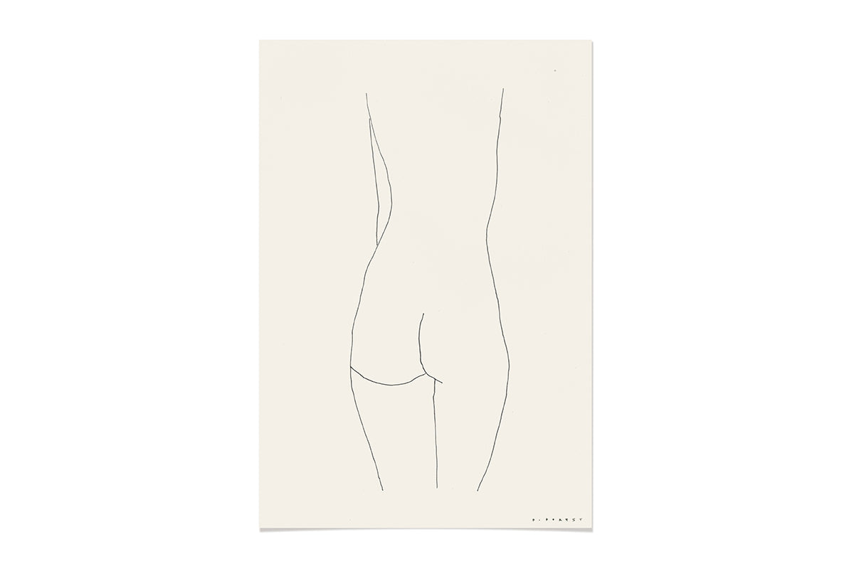 FredericForest_WomanStanding_Etude114_Original_Drawing_17x25cm