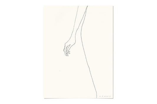 FredericForest_WomanStanding_Etude124_Original_Drawing_30x40cm