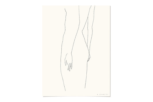 FredericForest_WomanStanding_Etude136_Original_Drawing_30x40cm