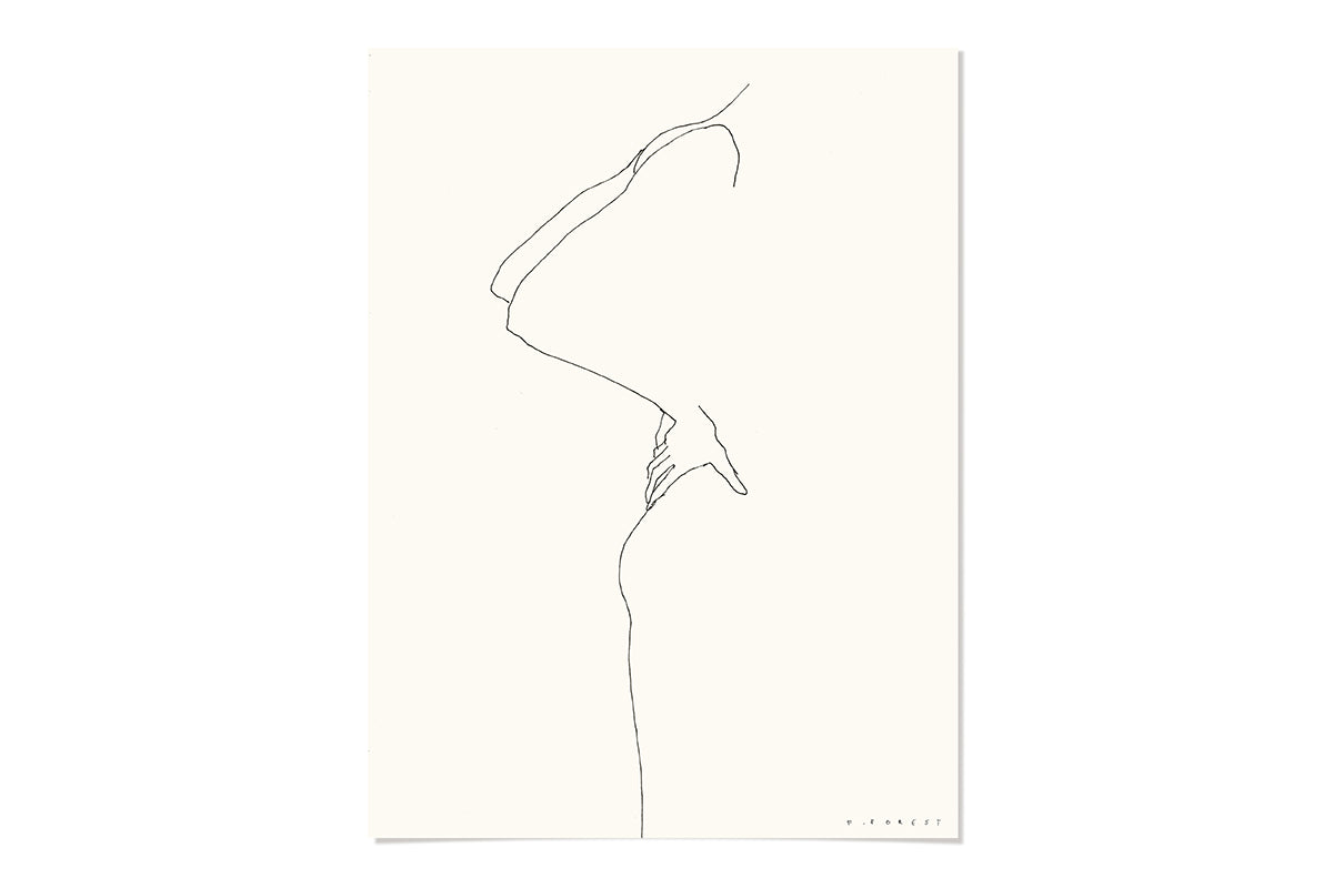 FredericForest_WomanStanding_Etude282_Original_Drawing_30x40cm