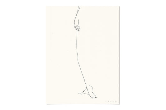 FredericForest_WomanStanding_Etude289_Original_Drawing_30x40cm