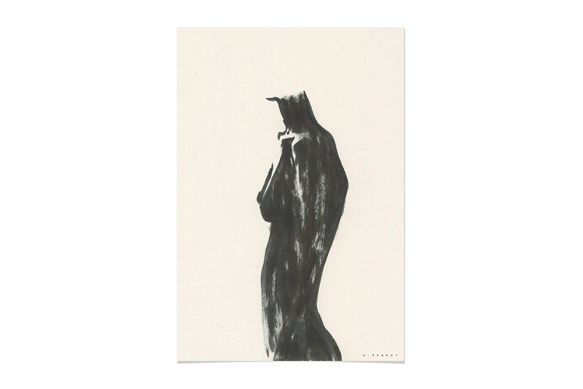 FredericForest_WomanStanding_Etude52_Original_Drawing_17x25cm