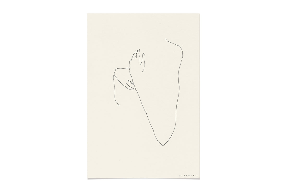 FredericForest_WomanStanding_Etude87_Original_Drawing_17x25cm