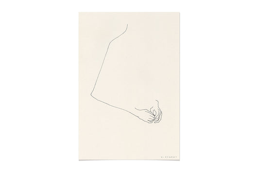 FredericForest_WomanThinking _Etude14_Original_Drawing_17x25cm