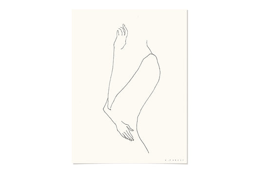 FredericForest_WomanThinking_Etude25_Original_Drawing_30x40cm