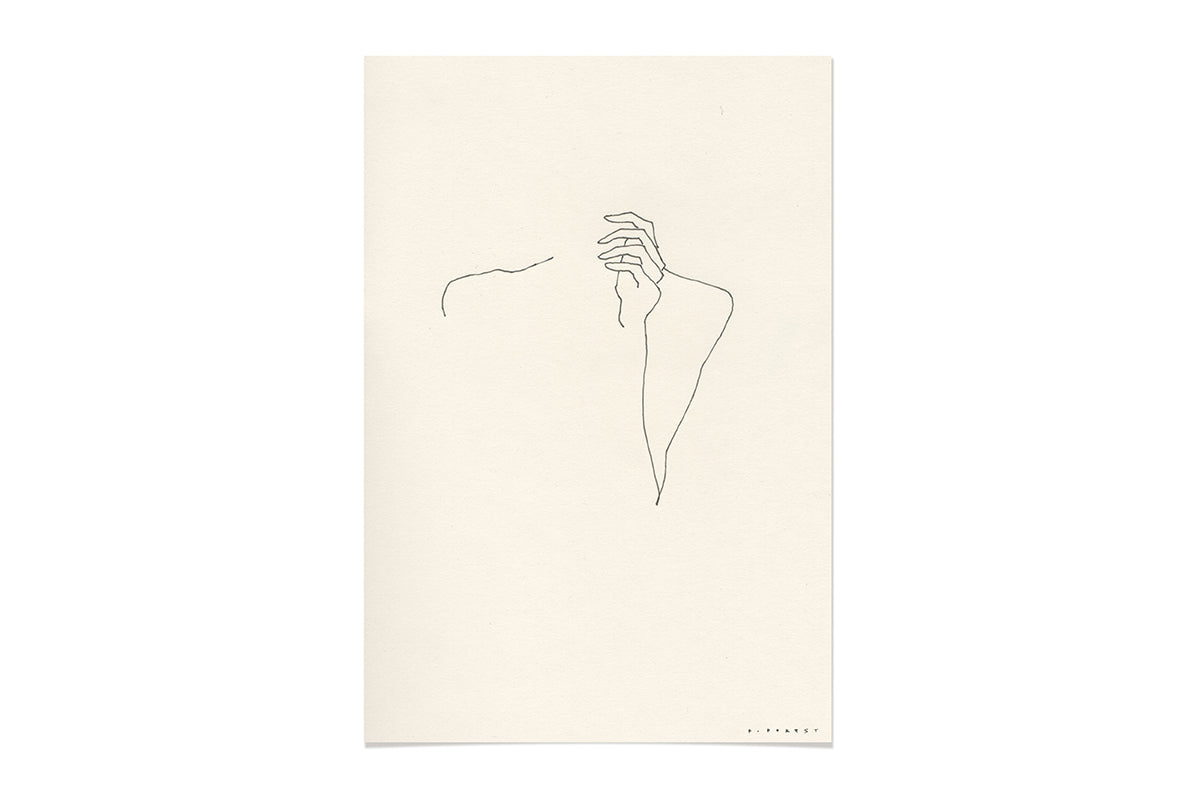 FredericForest_WomanThinking_Etude3_Original_Drawing_17x25cm