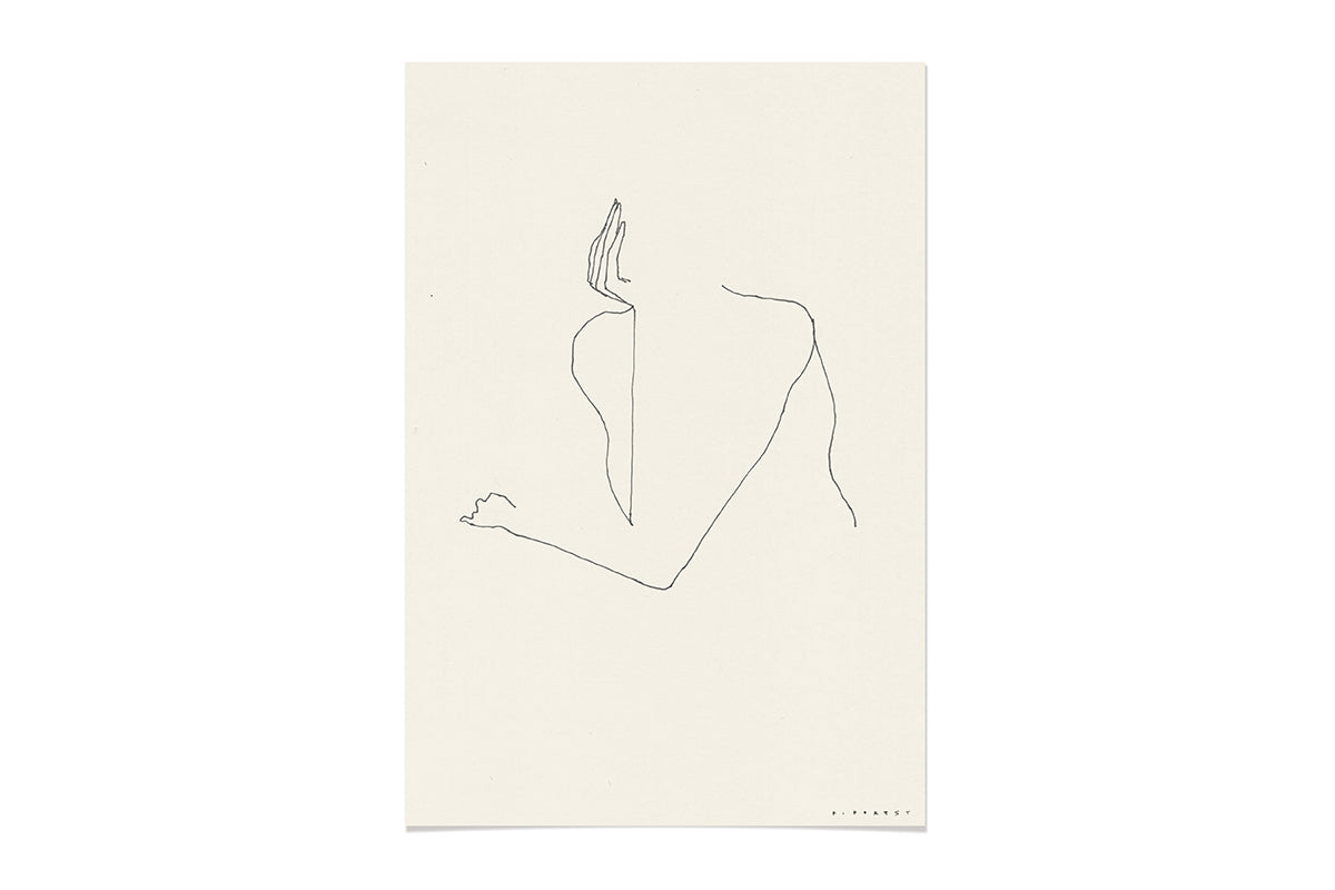 FredericForest_WomanWaiting _Etude17_Original_Drawing_17x25cm