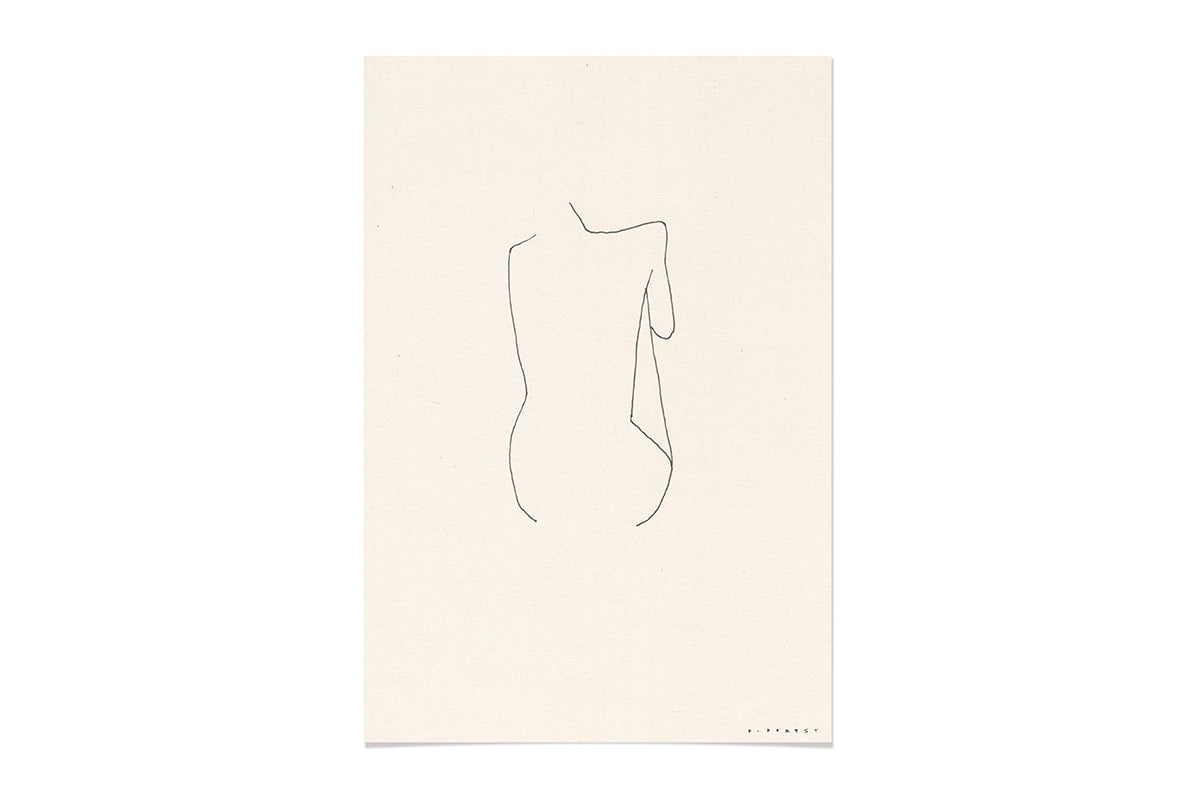 FredericForest_WomanWaiting _Etude49_Original_Drawing_17x25cm