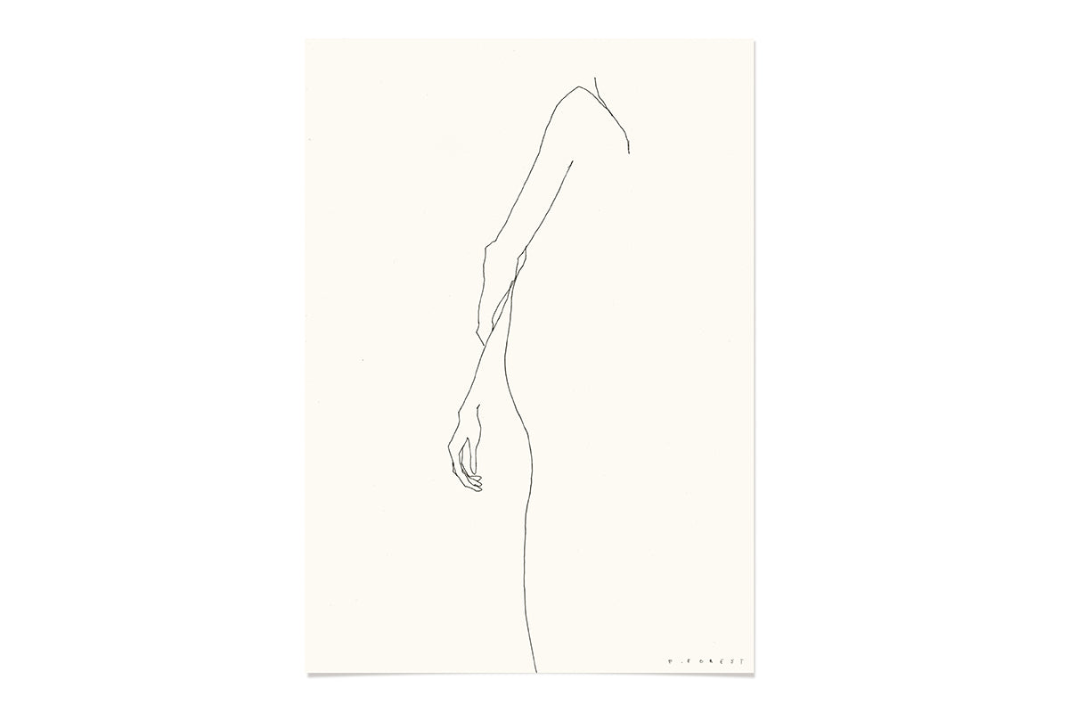 FredericForest_WomanWaiting_Etude244_Original_Drawing_21x30cm