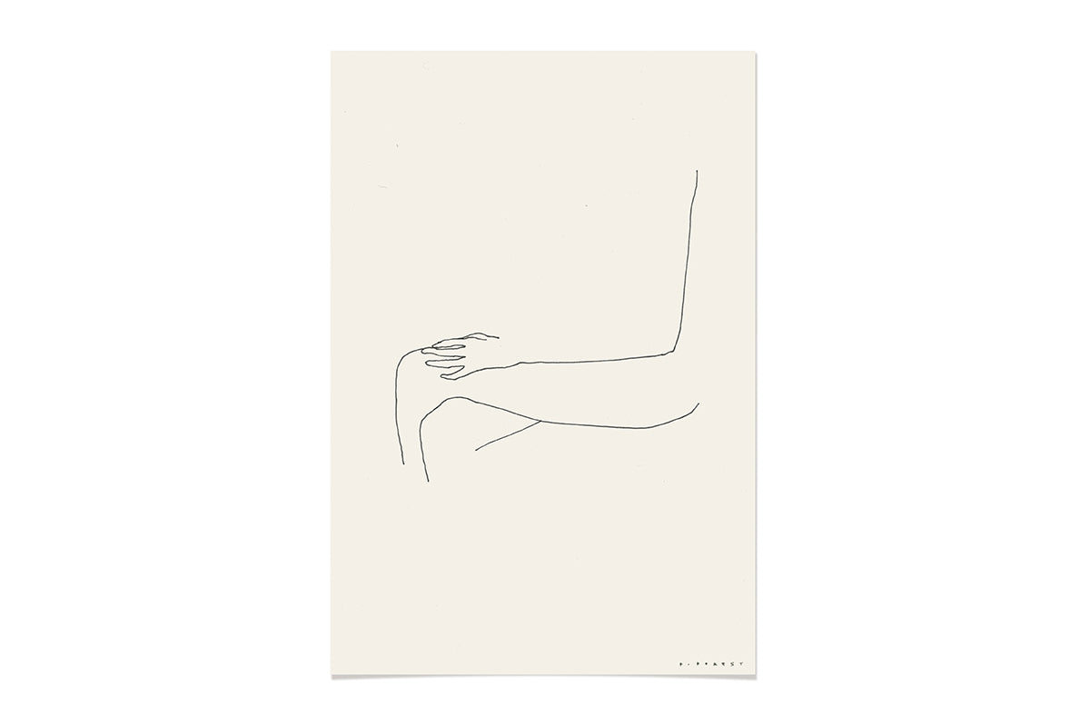 FredericForest_WomanWaiting_Etude40_Original_Drawing_17x25cm